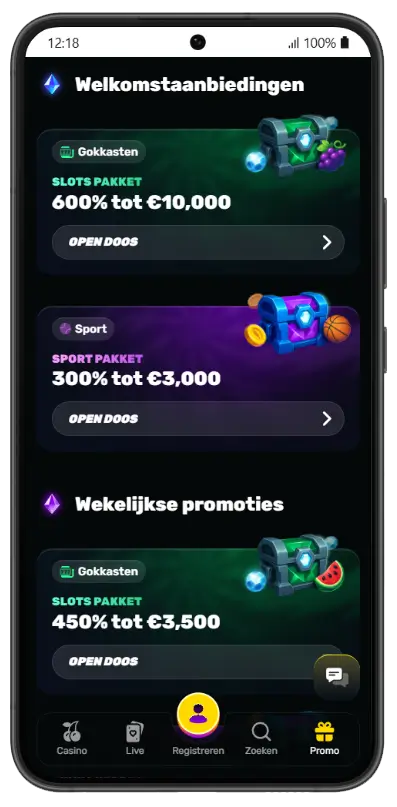 Wino Casino welkomstbonussen overzicht