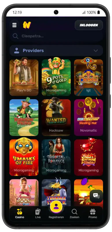 Wino Casino populaire gokkasten